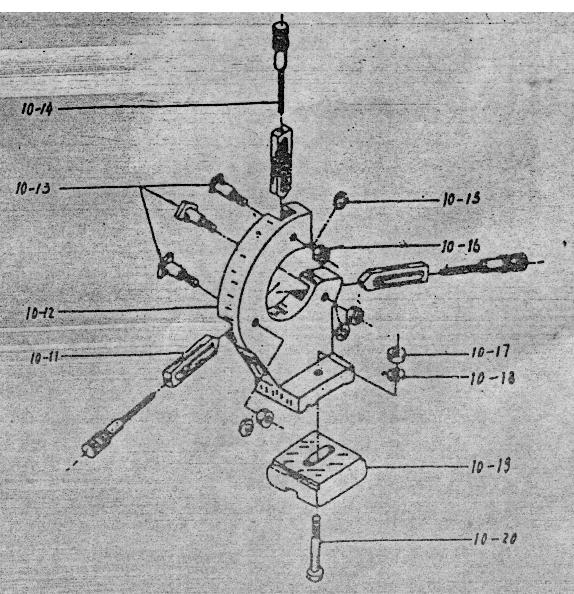 Component Drawing Number 10-10 Steady Rest