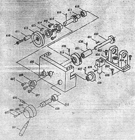 Component Drawing Number 600 Apron