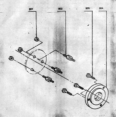 Component Drawing Number 900 Three Jaw Chuck